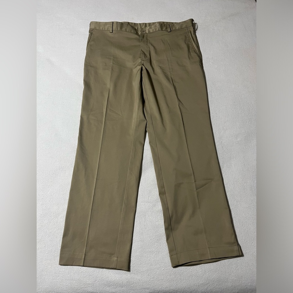 Nike‎ Golf Mens Pants Beige Size 38x30 Dri-Fit  Straight Stretch Polyester Blend